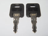 Global Link RVs Motorhome Trailer Keys 2 ILCO Black TOP Keys Cut to Key/Lock Number from G301 to G351 ILCO FIC3P Black TOP Keys 