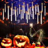 24 Pcs Halloween LED Magic Hanging Floating Candles, Taper Flickering Flameless with 2 Magic Wands - Candle Set for Halloween, C