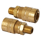 Milton (S-716) 1/4 Male NPT M Style (Industrial) Air fitting Quick Connect Coupler (Packaging May Vary)