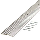 MD Building Products 78212 Extra Wide Fluted 2Inch by 36Inch Carpet Trim, Silver