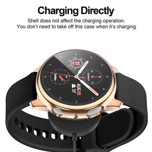 BHARVEST [8 Pack] Screen Protector Case Compatible with Samsung Galaxy Watch Active 2 40mm, Soft TPU Plated All Round Scratch Re