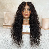 Eversilky 150% Density 5x5HD Lace Closure Wig Glueless Black Human Hair Natural Wave Raw Indian Hair Wig for Black Women (14 Inc