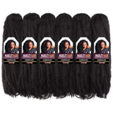 (2) - ToyoTress 6packs/lot Afro Kinky Curly Marley Braids Hair Extensions Kanekalon Synthetic Twist Crochet Braiding Hair (2)