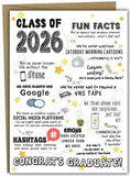 Katie Doodle 2026 Graduation Card - (Made in USA) - Funny High School Graduation Cards 2026, Class-of-2026 Cards (5x7 inch, Blan