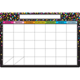 Ashley Productions Smart Poly Chart Black Confetti Calendar, 13 x 19