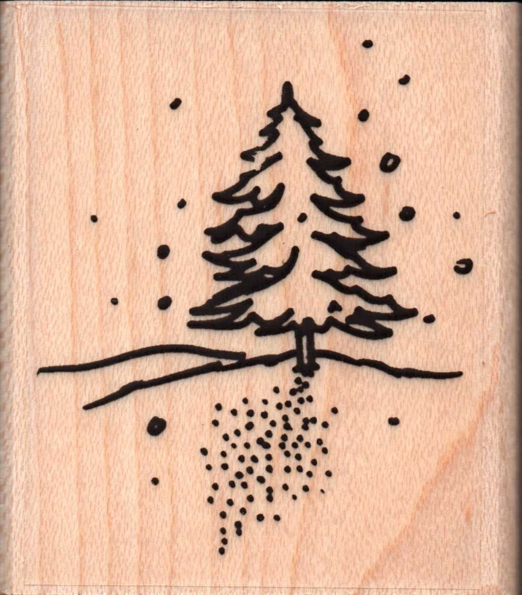 Stamps by Impression Christmas Tree Rubber Stamp