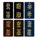 woopme 6 PCs Always Time for Coffee Bookmark Magnetic for Students Kids Book Lovers Readers Gift Magnetic Page Clips Folding