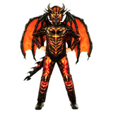 Morph Dragon Jumpsuit Lava Boys Costume L