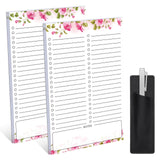 Thboxes 2 Pack Grocery List Magnet Pad for Fridge, Totally 120 Sheets Magnetic Note Pad for Fridge Full Back Magnet Shopping Lis