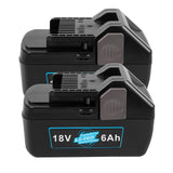Fancy Buying [2 Pack] 6000mAh 18V Replacement Battery Compatible with Hitachi BSL1815X BSL1830C BSL1815S BSL1830 339782 330139 3