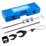 VEVOR Inner CV Axle Puller Tool Set with 5/8 in-18 Slide Hammer & 2-Inch 2.5-Inch CV Joint Fork Adapter, Inner CV Joint Removal 
