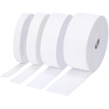EBOOT 4 Pcs Elastic Spool (2/5,3/5,1,7/5 Inch X 5 Yard,White)