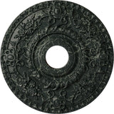Ekena Millwork CM18ROPTC Rose Ceiling Medallion, Painted Turtle Crackle