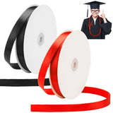 FineCheer 2 Rolls Graduation Ribbon for Lei Class of 2026 Graduation Necklace DIY Braided Ribbon for Gift Wrapping School Colleg