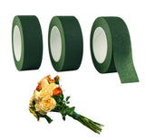 TIAMALL 3 Rolls 1 inch Wide Floral Tape Dark Green Flower Tape for Bouquet Stem Wrapping and Floral Crafts (3)