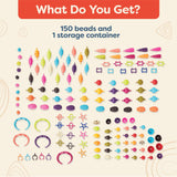 B. Toys - Pop Arty! 150 Pcs- Jewlery Making Kit- Creative Pop Snap Bead Set For Kids -Diy Craft Jewelry Making Kit -Necklaces, R