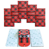 Kocak Gold 5 Pack Handmade Waterfall Christmas Gift Card Booklet - Xmas Money Card Sleeve Holder - Pull-Out Holiday Greeting Car