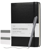 Mr. Pen Graph Grid Journal Notebook, A5 (5.7inch x 8.4inch), 160 Pages