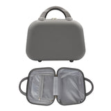 Lucazzi Travel Makeup Bag for Women, Large Travel Toiletry Bag for Cosmetics, Skincare - 12 Inch Hard Shell Cosmetic Case (Gray)