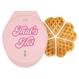 Paris Hilton Heart Waffle Maker, Makes 5 Mini Heart Shaped Waffles or 1 Individual Waffle, Easy to Clean 6 Nonstick Plates, Made