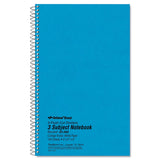 National 33360 3 Subject Wirebound Notebook College Rule 6 x 9 1/2 White 150 Sheets