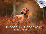 2025 2026 Rhodesian Ridgeback Calendar - Dog Breed Monthly Wall Calendar - 12 x 18 Open - Thick No-Bleed Paper - Giftable - Acad