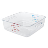 Rubbermaid Commercial Products Fg630200Clr-12 Space-Saving Container, 2 Quart Capacity (Pack Of 12)