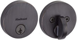 Kwikset Uptown Deadbolt Lock, Venetian Bronze Round Exterior Keyed Front Entry Door, Pick Resistant SmartKey Rekey Security, Sin