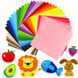 IOOLEEM Felt Sheets, 108pcs 4x4 (10 cm x 10 cm), 36 Colors, Pre-Cut Craft Felt Fabric Sheets for Sewing and Patchwork