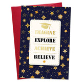 DISJOURNEY Graduation Card for Him Her - Congratulations High School College 2025 Graduation Gift - Motivation with Humor
