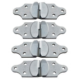 4 Sets Utility Trailer Wood Panel Side Straight Bracket, for Stake Body Latch Rack Gate Connector - 8 Pack, 4 Joints (4)