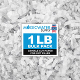 MagicWater Supply Crinkle Cut Paper Shred Filler-1LB Monster White-Decorative & Protective Packaging for Bridesmaid Gifts & Brid