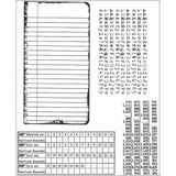 Stampers Anonymous Tim Holtz Cling Stamps 7X8.5, School Desk