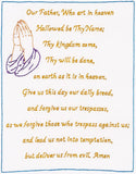 Jack Dempsey Stamped White Sampler, 11Inch by 14Inch, Lords Prayer