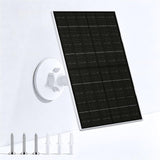 Zivif 7W Solar Panel for Security Camera, Compatible with 5V Rechargeable Battery Cameras, USB-C to DC 3.5x1.35mm Adapter, 7.2FT