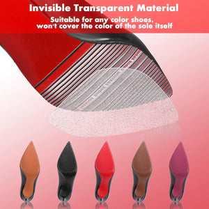 16 Pack Sole Protector for High Heel Shoes Red Bottom Sole Sticker Crystal Clear Sole Guard Protectors Anti Slip 16 Sheets for 8