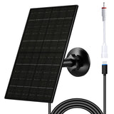 VUEBEE 7W Solar Panel for Ring Camera, Solar Charger with USB-C & 3.5mm Ports for Ring Stick Up & Spotlight Cam Series, IP66 Wat