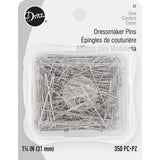 Dritz 22 Dressmaker Pins, 11/4Inch (350Count), Nickel