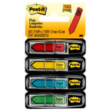 Postit(R) Arrow Printed Flags, 1/2in., Sign Here, Assorted Colors, 30 Flags Per Pad, Pack of 4 Pads, 684SH