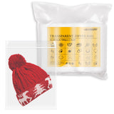 500 Count Half Gallon Zip Bags - 8 x 10 Clear Reclosable Plastic Bags with Zipper Seal - Bulk Resealable Storage Solution