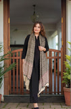Anni Designer Women'S Rayon Viscose Straight Solid Kurta With Pant & Dupatta (Jamana Black-Vks05_Xl_Black_X-Large),Black,XL,,,