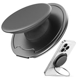 Sinjimoru for MagSafe Phone Grip - 3000G Magnetic Hold, Soft Silicone Comfort, Metal Plate Included, iPhone 17/16/15/14/13, M-Ta