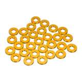 uxcell 30 Pcs Aluminum Flat Washer, M5x12x2mm Round Seal Gaskets Flat Spacers for Screws Bolts Machinery Repair Accessories, Out