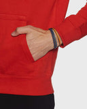 Adro Men'S Cotton Neck Hooded Sweatshirt (H20-M-Byo-Rd_Red_L)