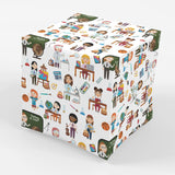 Stesha Party Education Teacher School Gift Wrapping Paper Folded Flat 30 x 20 Inch (3 Sheets)