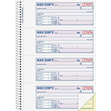 Adams SC1182 Money/Rent Receipt Book, 2Part, SpiralBound, 200 Sets/Book