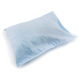 McKesson Disposable Pillow Case Covers [100 Count] Bulk Pillowcase, Single-Use for Medical Hospital Travel, Standard Size, Blue,