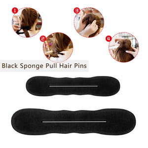 OBSCYON 27Pcs Hair Styling Set, Hair Design Styling Tools, DIY Hair Accessories Hair Modelling Tool Kit Magic Fast Spiral Hair B