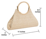 Adisa Women Girls Clutch Bag Purse Handbag Wedding Bridal (Gold),Gold,,B09THLTDZZ
