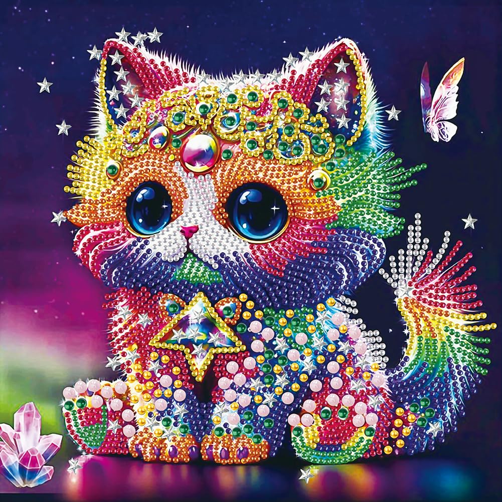 Stalente Diamond Painting Kits for Adults, 5D Special Shape Diamond Art Kits for Beginners, Crystal Rhinestones Diamond Painting